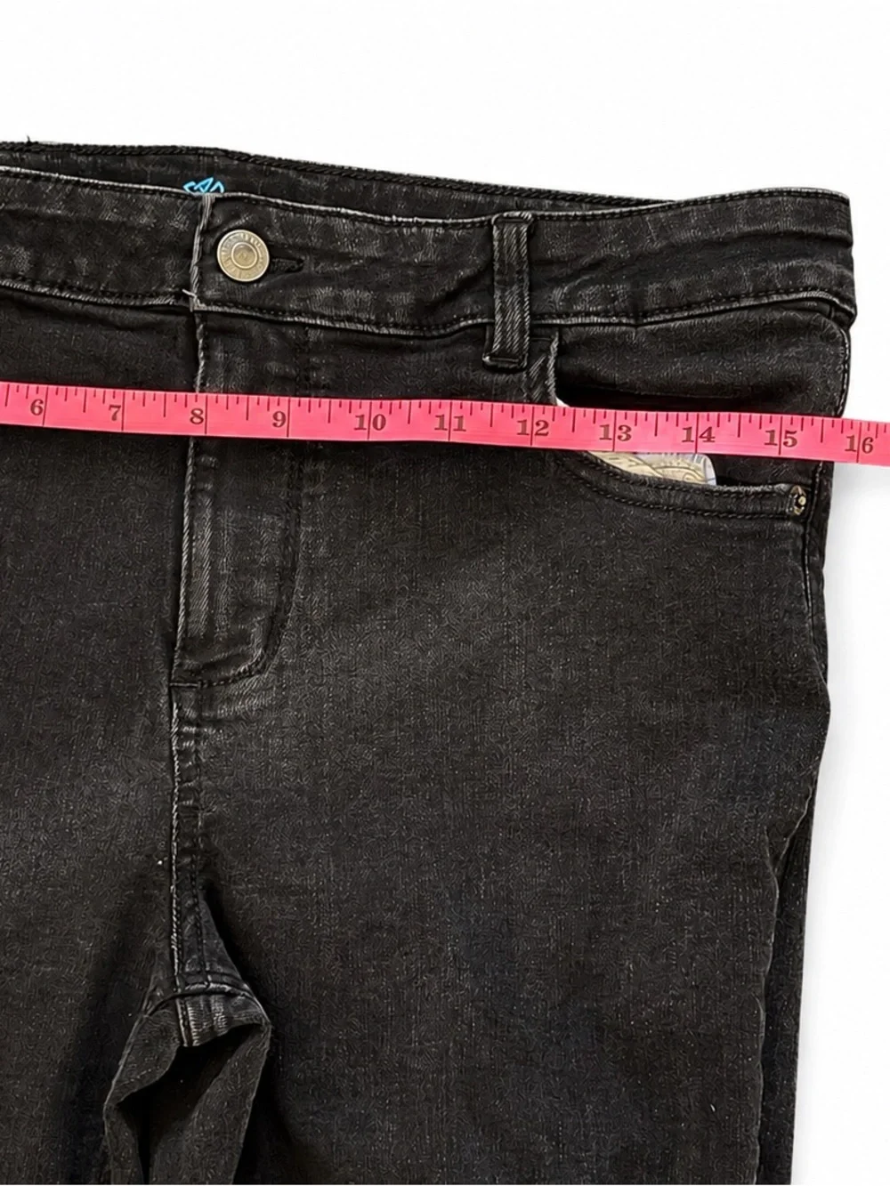 Thereabouts Plus Black High Rise Skinny Jeans Size 16.5P Petite